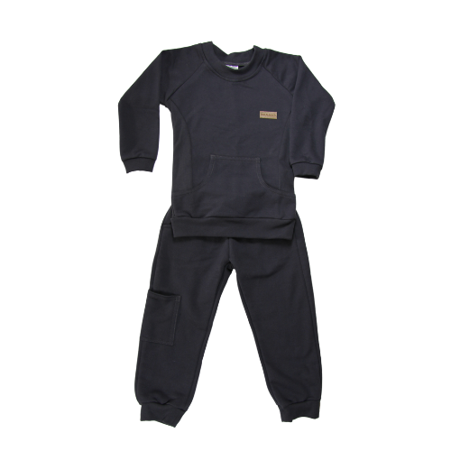 Raglan Chaser Top Charcoal