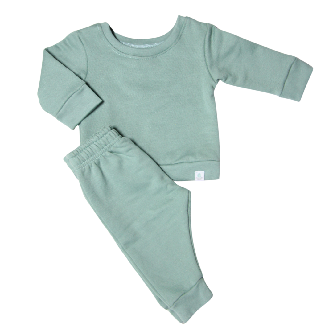 Baby Sage Green Tracksuit Set