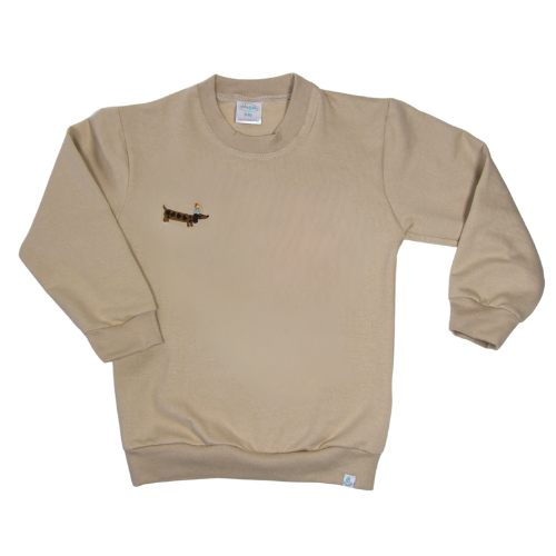 Embroidered Stone Top - Dachshund