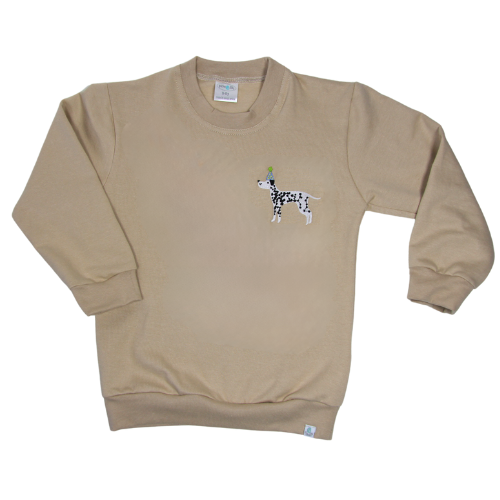 Embroidered Stone Top - Dalmation