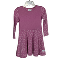 Mauve Tictac winter twirl dress (Plain front)