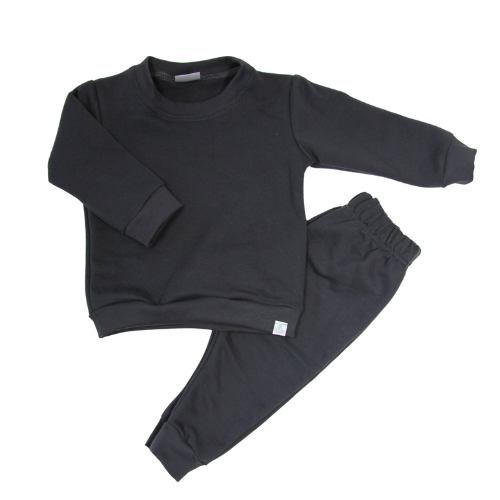 Baby Charcoal Tracksuit Set