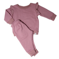 Baby Dusty Pink Tracksuit Set with Frill