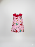 Girls Collar Goose With Strawberries print