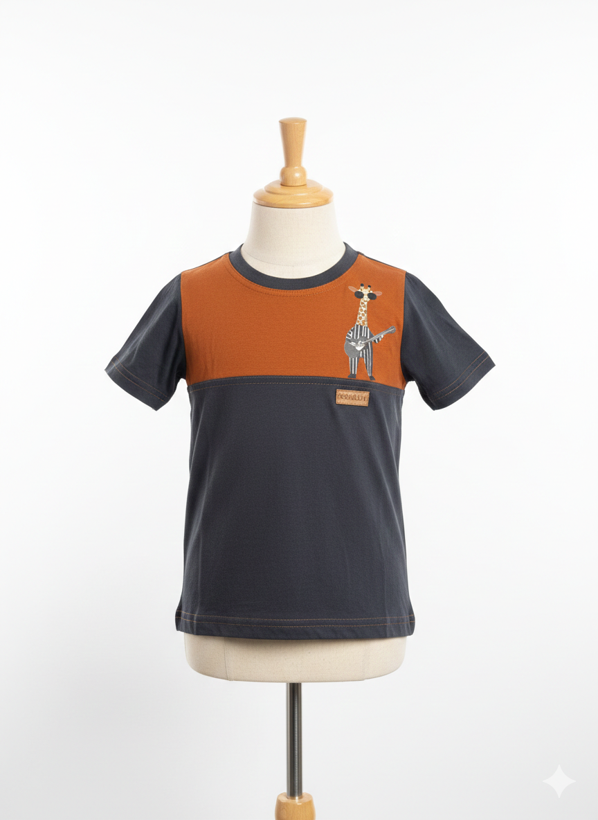 Boys T Shirts Guitar Giraffe print