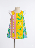 Girls Summer Dress Lemons print