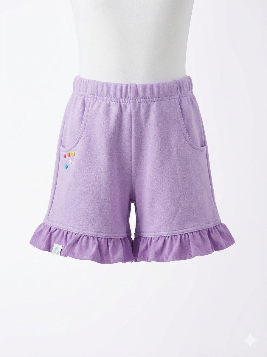 Girls shorts Lilac with beads