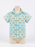Boys Button Shirt Goldfish print