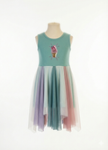 Girls Princess Aqua With Ice-Cream print