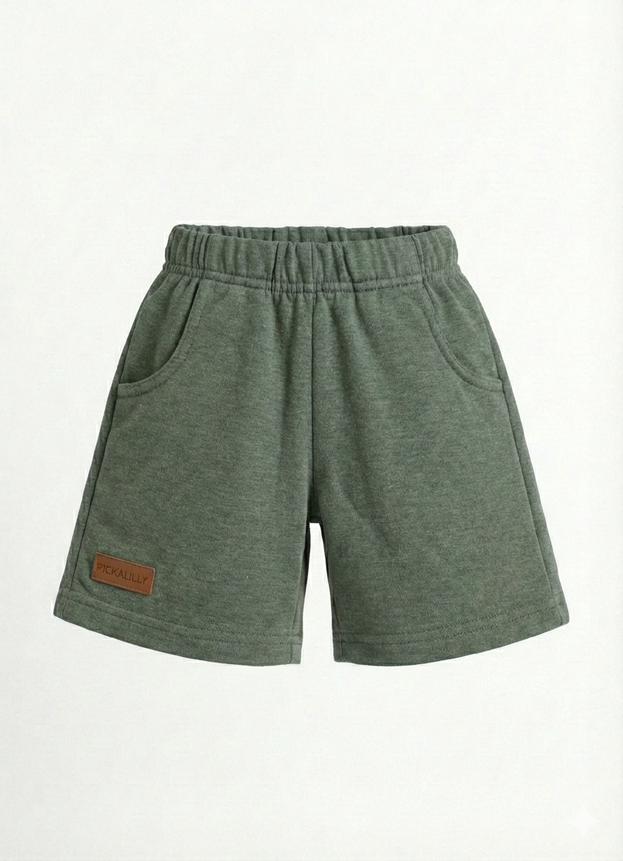Boys Shorts Sage Melange