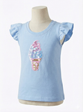 Girls T shirt Baby Blue Ice Cream