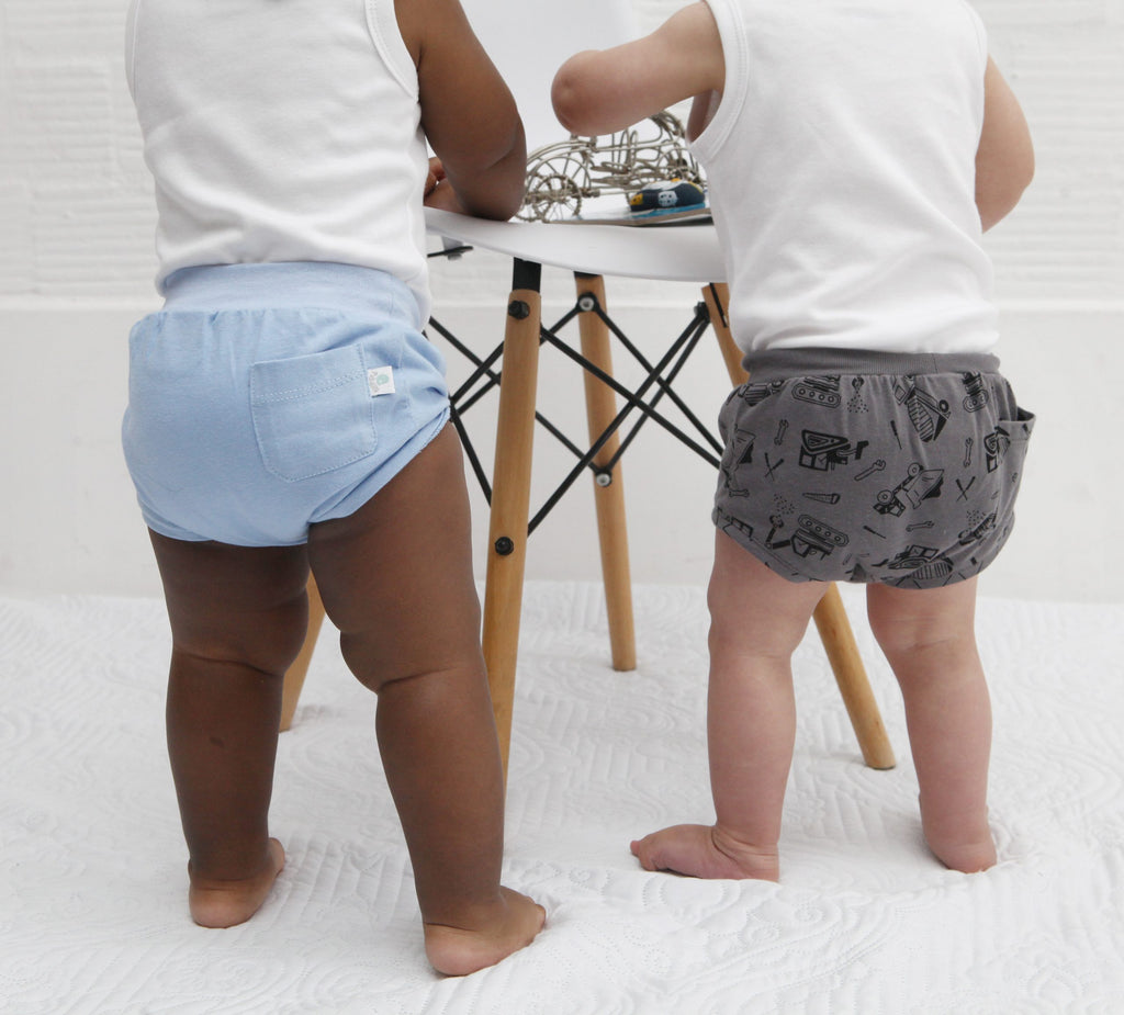 Baby blue bum short with pocket