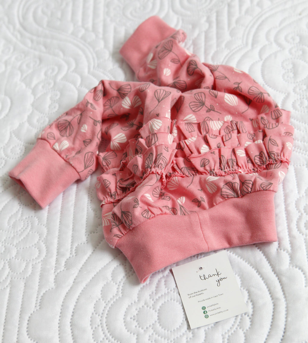 Sea pink floral harem pants