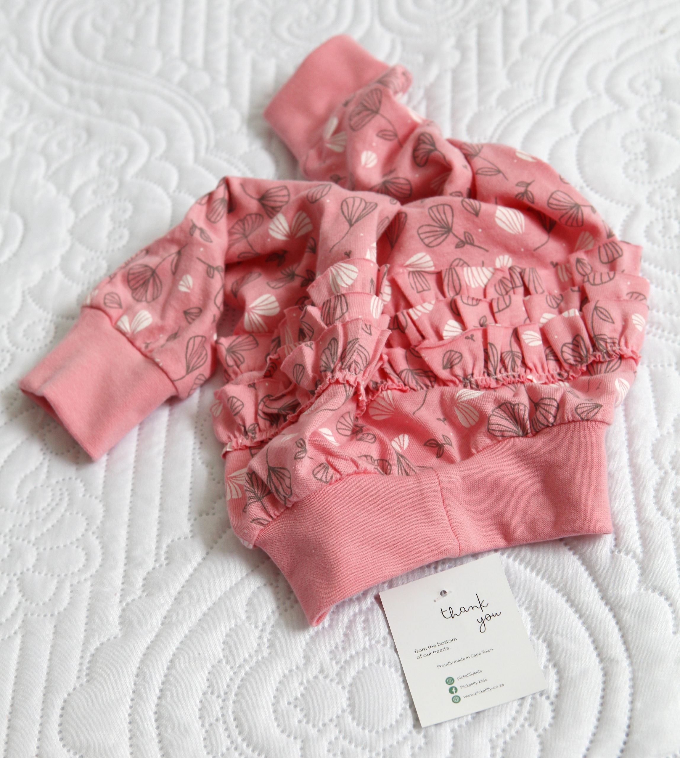 Sea pink floral harem pants