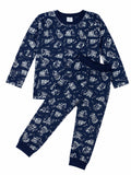 100% Cotton Boy Pajama Set Bundle (2-Pack) Navy Earth & Melange