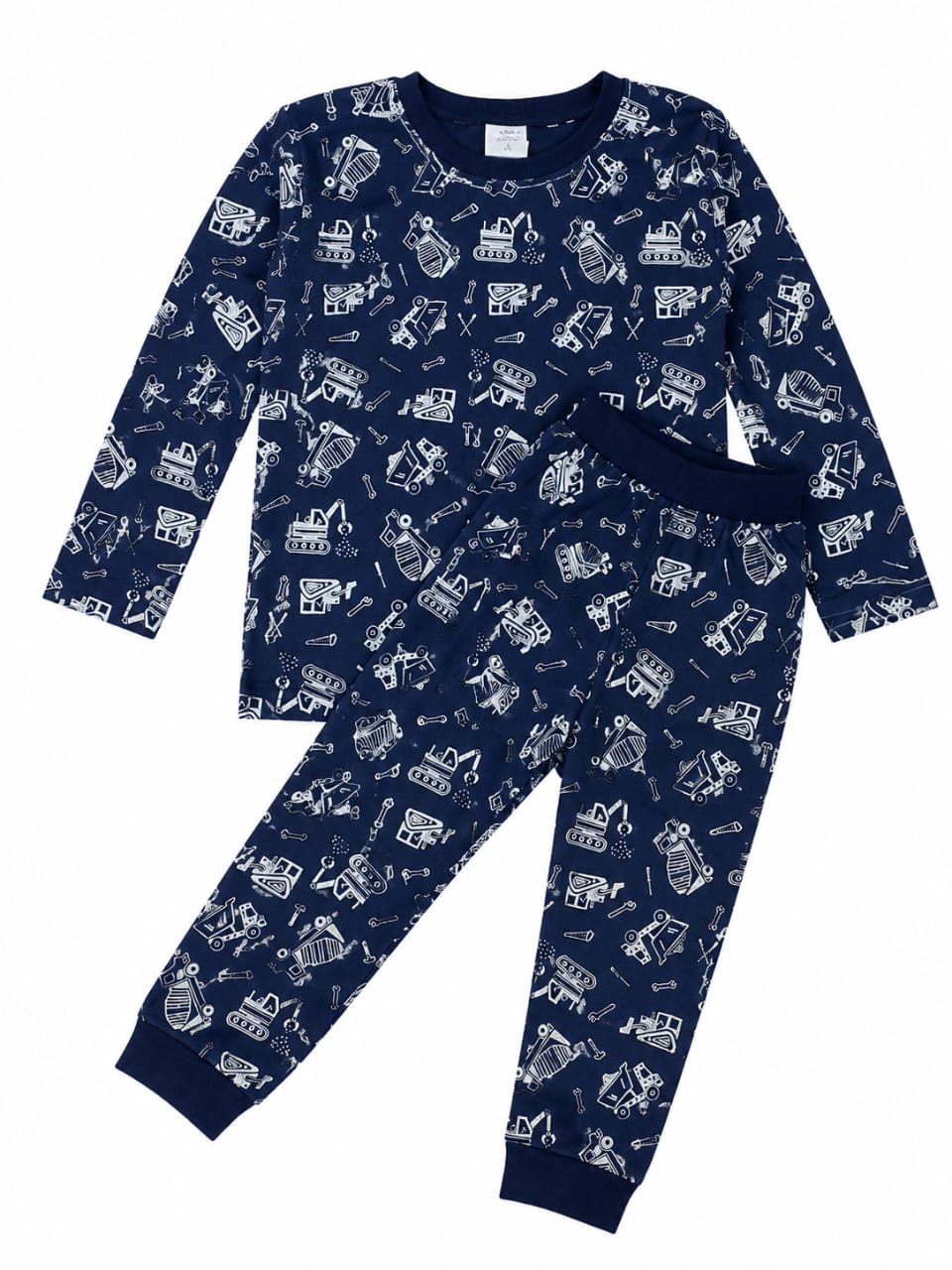 100% Cotton Boy Pajama Set Bundle (2-Pack) Navy Earth & Melange