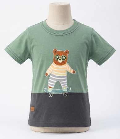 Boys T Shirts Bear On a Scooter print