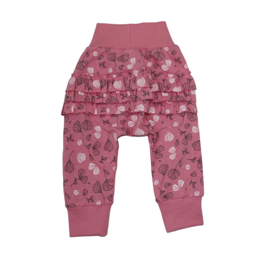 Sea pink floral harem pants