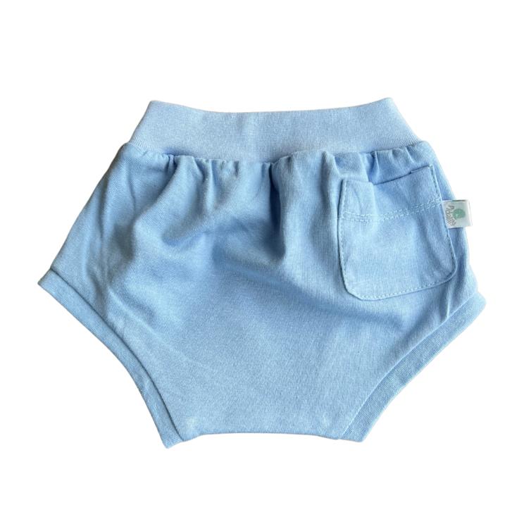 Baby blue bum short with pocket