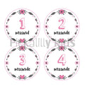 Monthly milestone stickers GIRLS AFRIKAANS