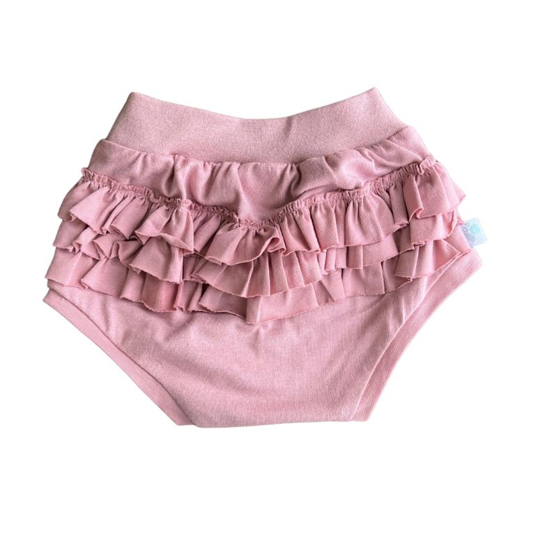 Dusty pink bum short with frills