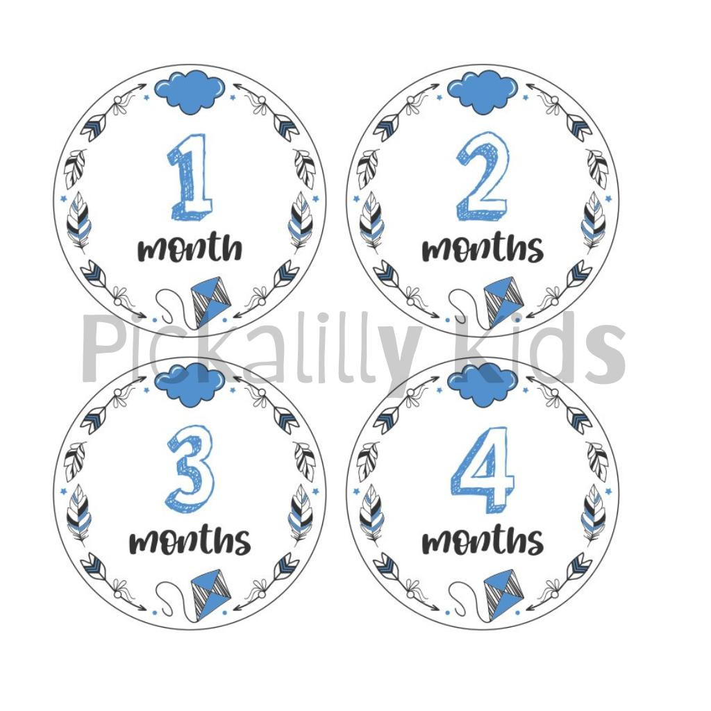 Monthly milestone stickers GIRLS AFRIKAANS