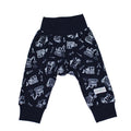 Navy earthmover harem pants