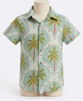 Boys Button Shirts Palm Trees print