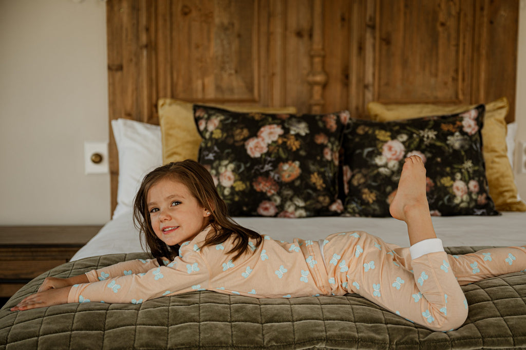 Peach Butterfly PJs