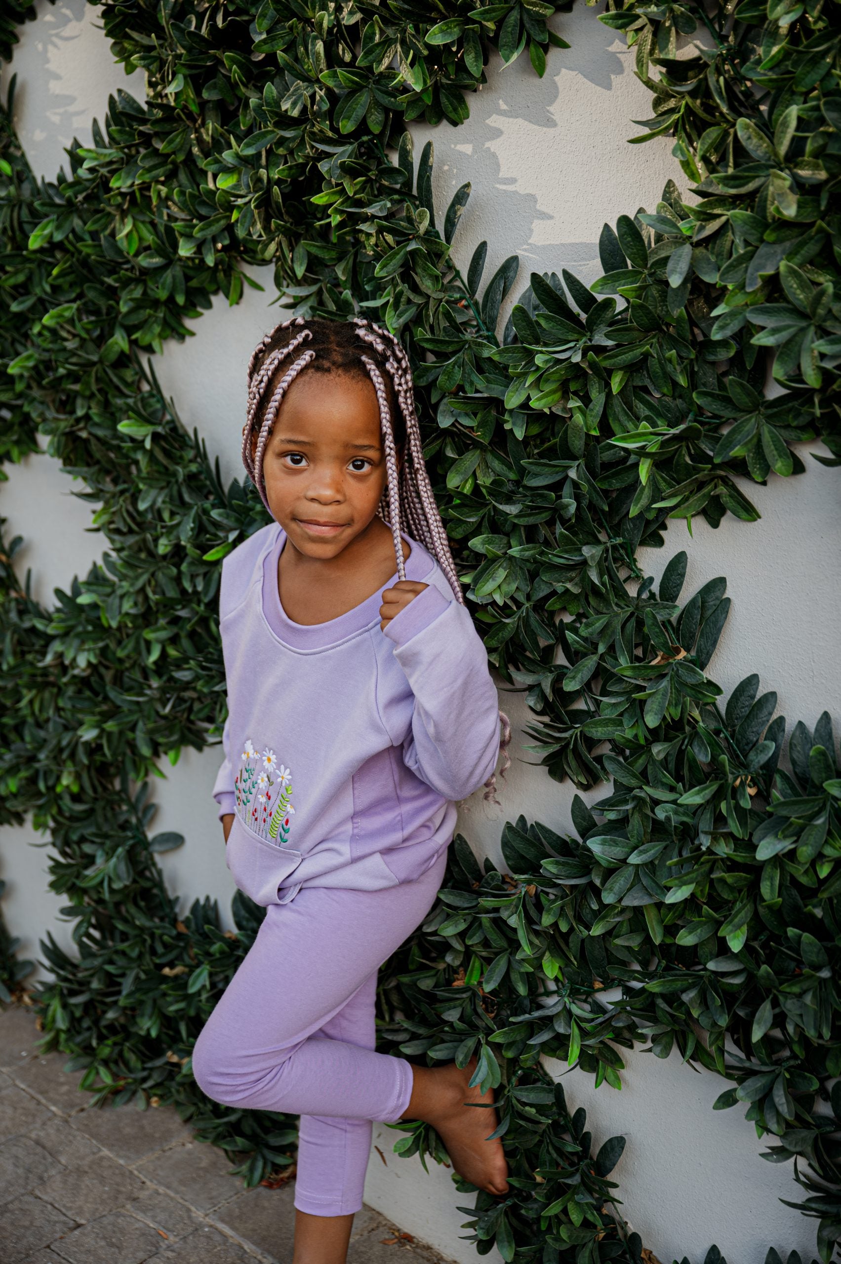 Girls Lilac Leggings