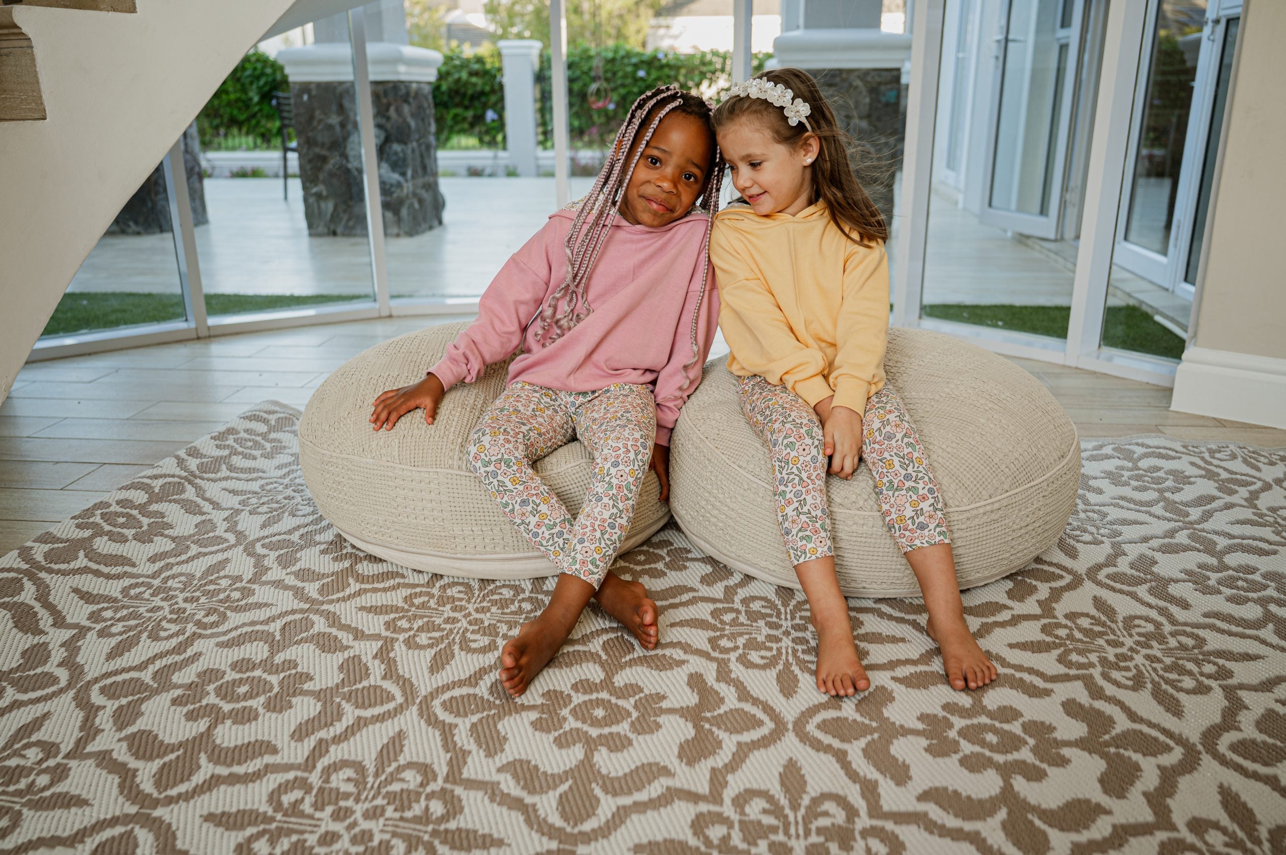 Girls Floral Leggings