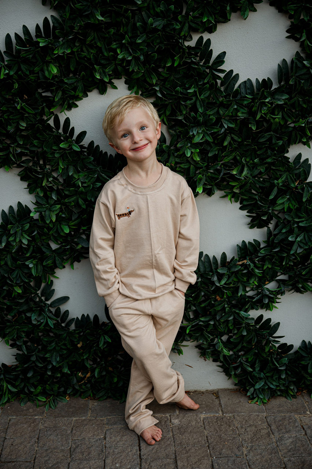 Embroidered Stone Top - Cat & Fishbowl