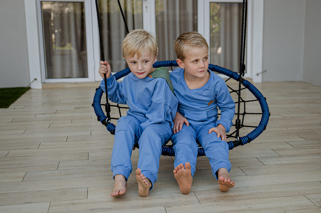 Denim Blue Long pants with pocket