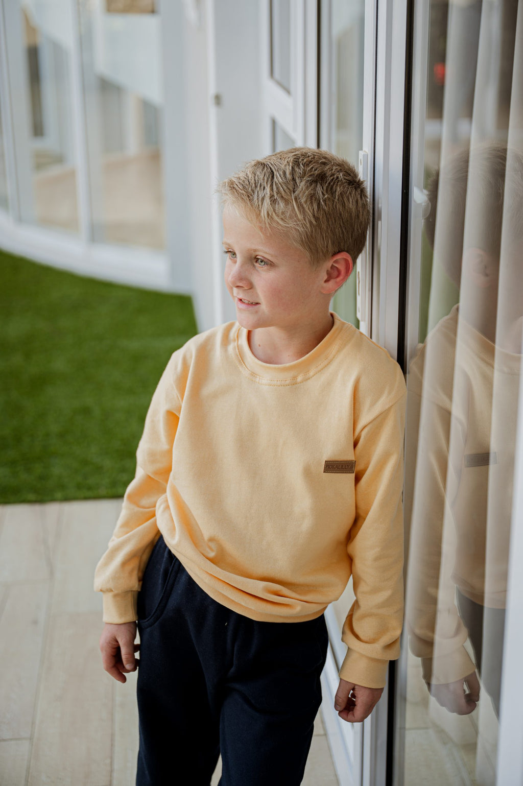 Raglan Chaser Top Light Yellow